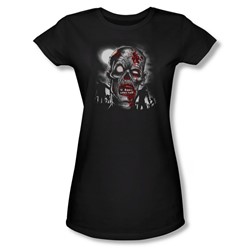 Walking Dead - Juniors Sheer T-Shirt In Black