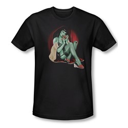 Zombie Pin Up All A Girl Wants - Mens Slim Fit T-Shirt In Black
