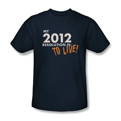 To Live! - Mens T-Shirt In Navy