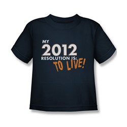 To Live! - Little Boys T-Shirt In Navy