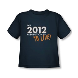 To Live! - Toddler T-Shirt In Navy