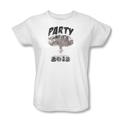 Party Like It'S 2012 - Womens T-Shirt In White