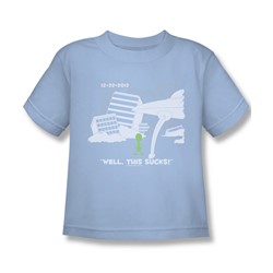 Late To The Party - Little Boys T-Shirt In Light Blue