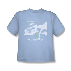 Late To The Party - Big Boys T-Shirt In Light Blue