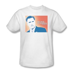 Believe In America - Mens T-Shirt In White
