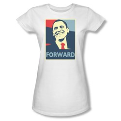 Forward 2012 - Juniors Sheer T-Shirt In White