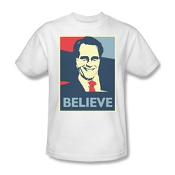 Believe - Mens T-Shirt In White