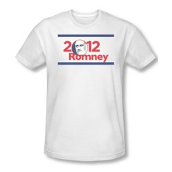 2012 Romney - Mens Slim Fit T-Shirt In White