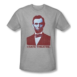 Funny Tees - Mens Abe Theatre Fitted T-Shirt