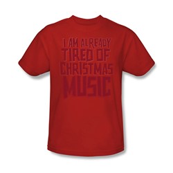 Tired Tunes - Mens T-Shirt In Red