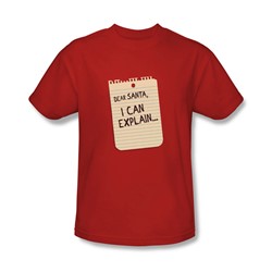 Note - Mens T-Shirt In Red