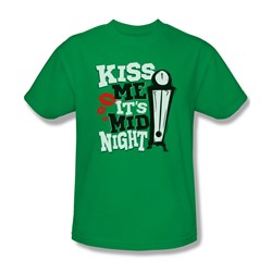 Kiss Me - Mens T-Shirt In Silver