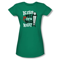 Kiss Me - Juniors Sheer T-Shirt In Silver