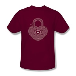 Key To My Heart - Mens T-Shirt In Cardinal