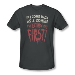 You First - Mens Slim Fit T-Shirt In Charcoal
