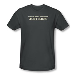 Kid Mistakes - Mens Slim Fit T-Shirt In Charcoal