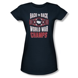 Ww Champs - Juniors Sheer T-Shirt In Navy