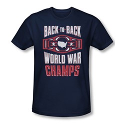 Ww Champs - Mens Slim Fit T-Shirt In Navy
