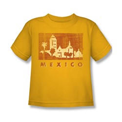 Mexico - Little Boys T-Shirt In Gold