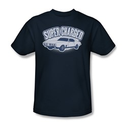 Super Charged - Mens T-Shirt In Navy