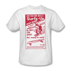 Funny Tees - Mens Surfs Up T-Shirt
