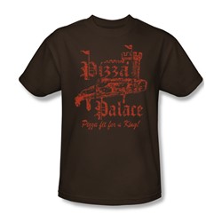 Pizza Palace - Mens T-Shirt In Coffee