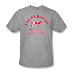 Chuck'S Beef - Mens T-Shirt In Heather
