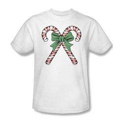 Candy Canes - Mens T-Shirt In White