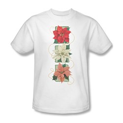 Poinsettias - Mens T-Shirt In White
