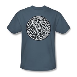 Celtic Ying Yang - Mens T-Shirt In Slate