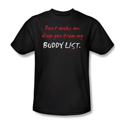 Buddy List - Mens T-Shirt In Black