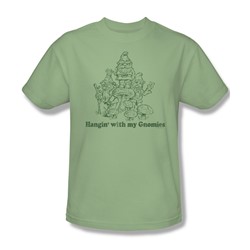 My Gnomies - Mens T-Shirt In Soft Green