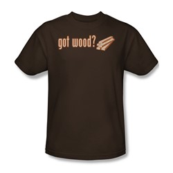 Got Wood - Mens T-Shirt In Coffee