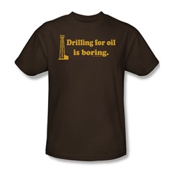 Boring - Mens T-Shirt In Coffee