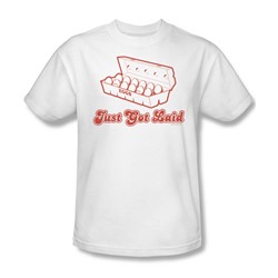 Just Got Laid - Mens T-Shirt In White