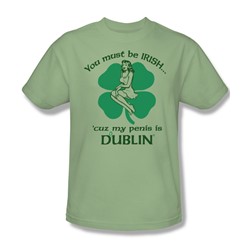 You Must Be Irish - Mens T-Shirt In Soft Green