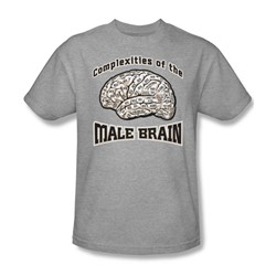 Male Brain - Mens T-Shirt In Heather
