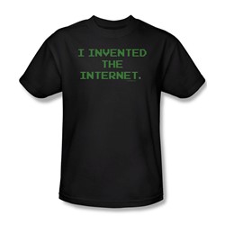 Invented The Internet - Mens T-Shirt In Black