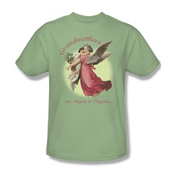 Grandmother Angel - Mens T-Shirt In Soft Green
