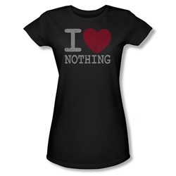 Nothing - Juniors Sheer T-Shirt In Black