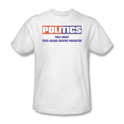 Politics - Mens T-Shirt In White