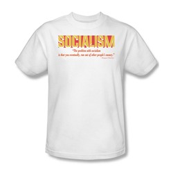 Problem With Socialism - Mens T-Shirt In White