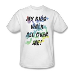Walking Kids - Mens T-Shirt In White