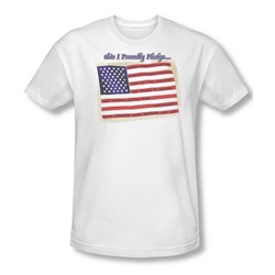 Proudly Pledge - Mens Slim Fit T-Shirt In White