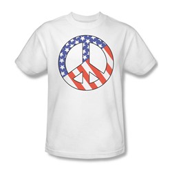 Patriot Peace - Mens T-Shirt In White