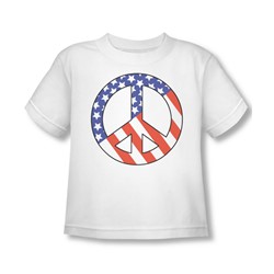 Patriot Peace - Toddler T-Shirt In White