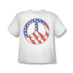 Patriot Peace - Big Boys T-Shirt In White