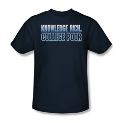 College Poor - Mens T-Shirt In Navy
