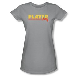 Player - Juniors Sheer T-Shirt In Silver