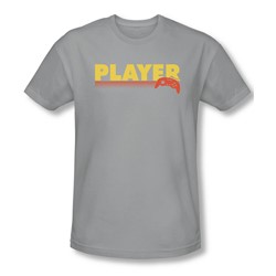 Player - Mens Slim Fit T-Shirt In Silver